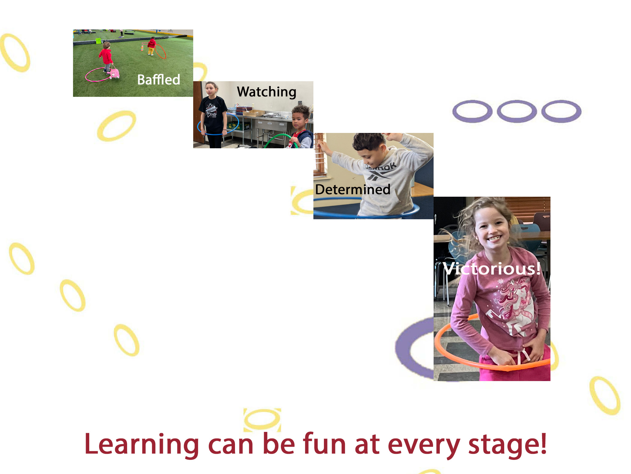 stages of hula hooping