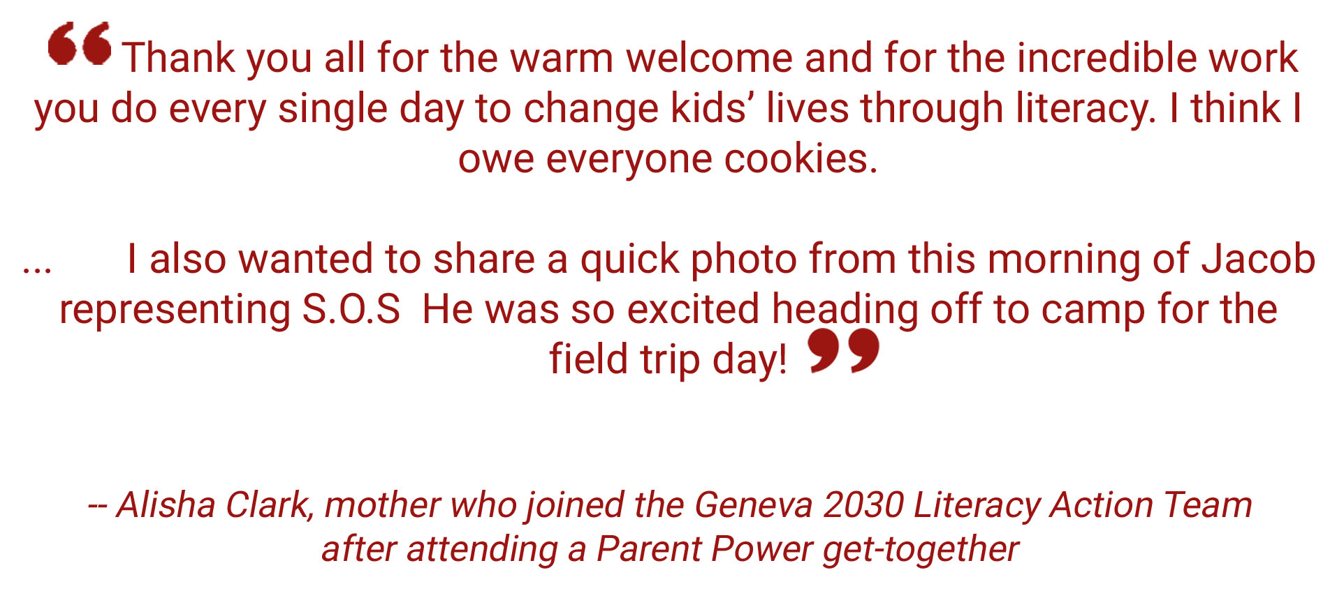 parent feedback
