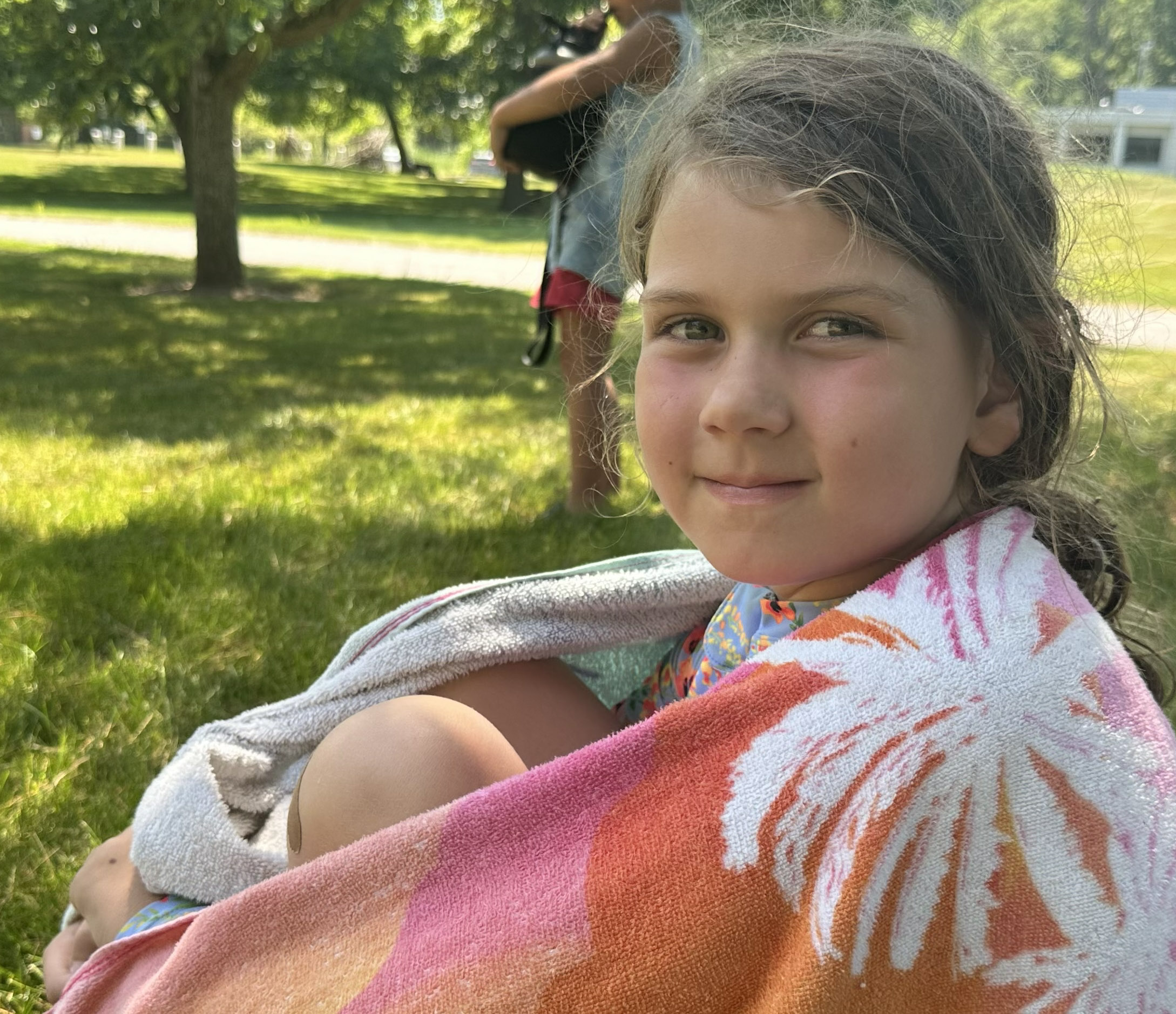 Girl smiling