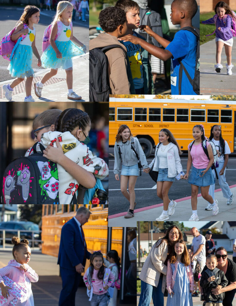 Back to school collage